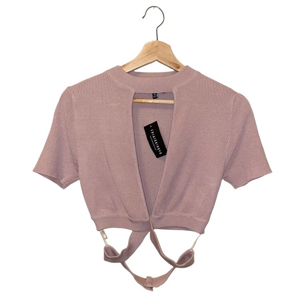 [Fashion Nova] Karson Mock Neck Keyhole Top - Picture 4 of 5